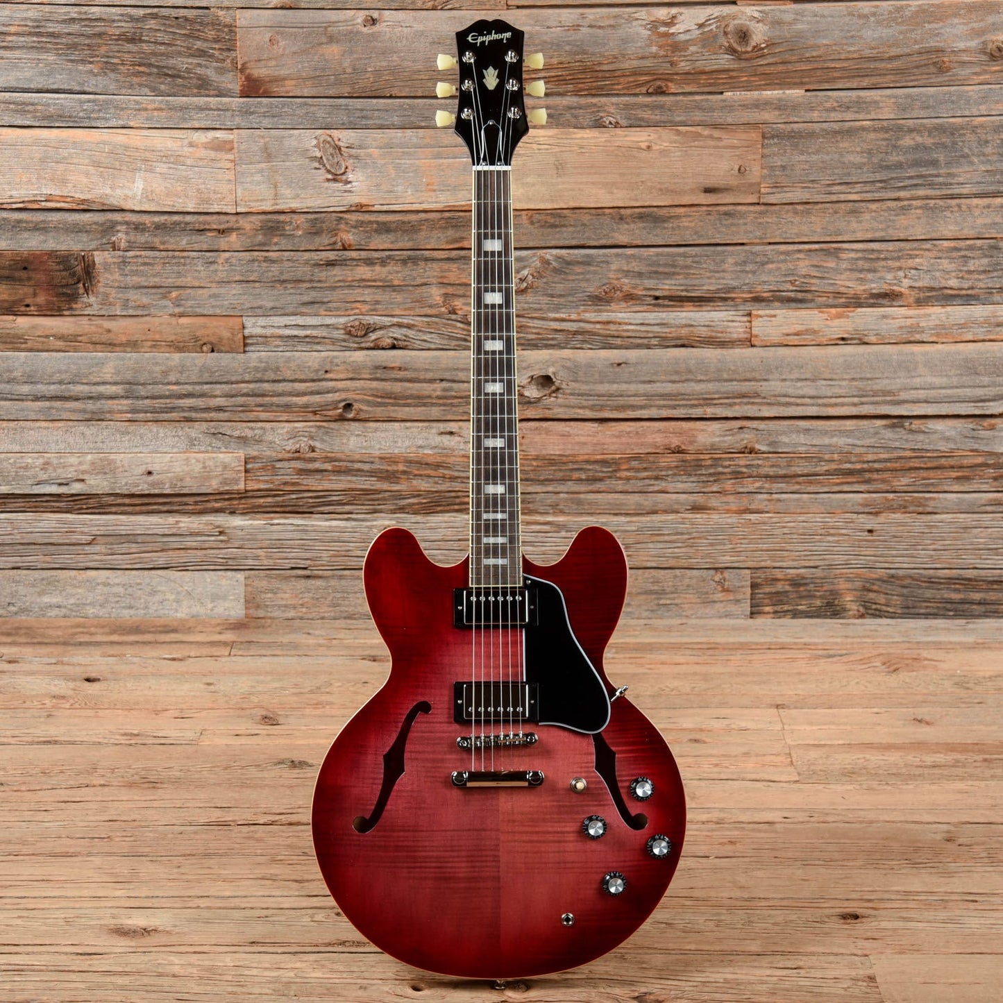 Epiphone "Inspired By Gibson" ES-335 Figured Raspberry Burst 2021 Electric Guitars / Semi-Hollow