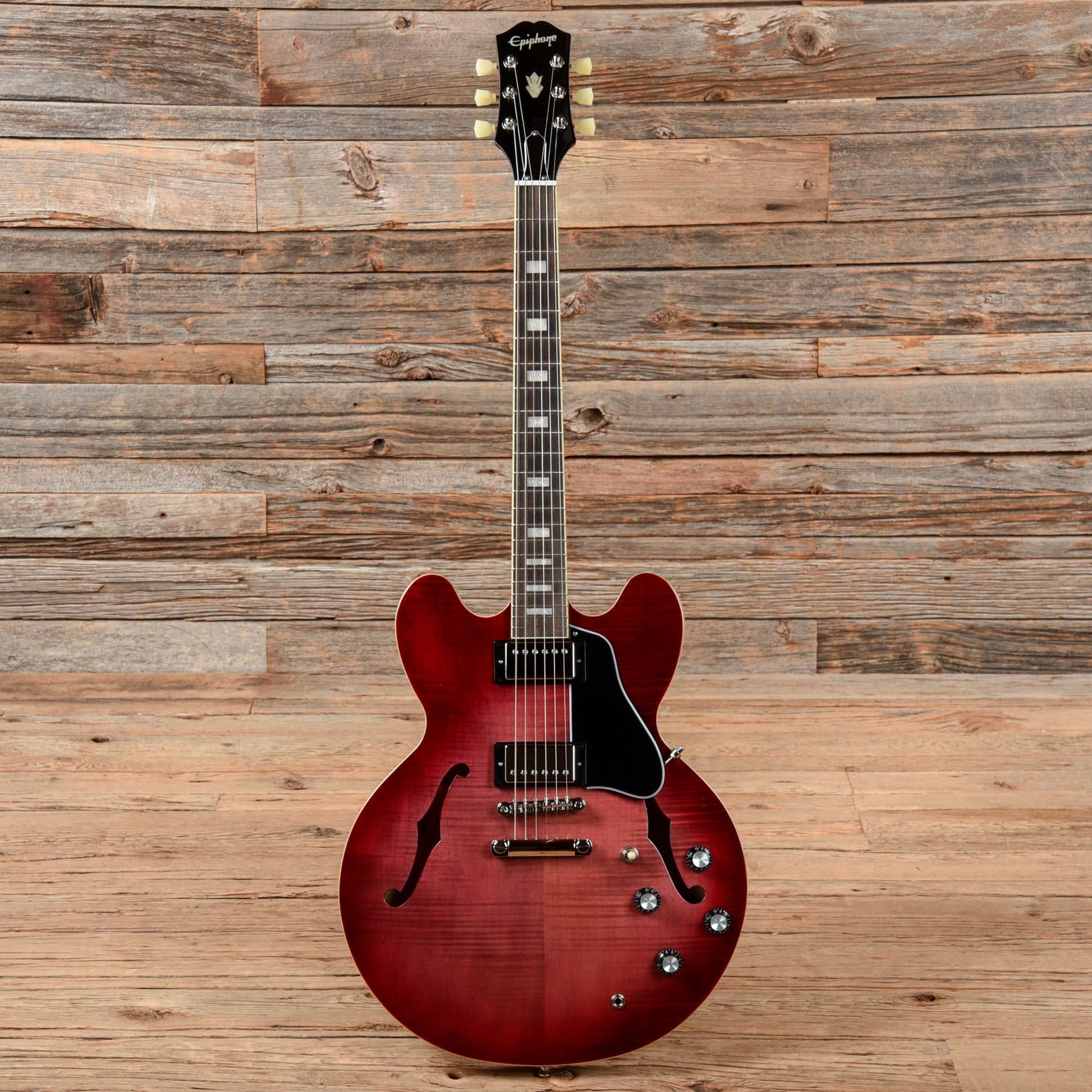 Epiphone "Inspired By Gibson" ES-335 Figured Raspberry Burst 2021 Electric Guitars / Semi-Hollow