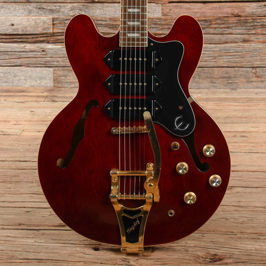 Epiphone Riviera P93 Wine Red Electric Guitars / Semi-Hollow