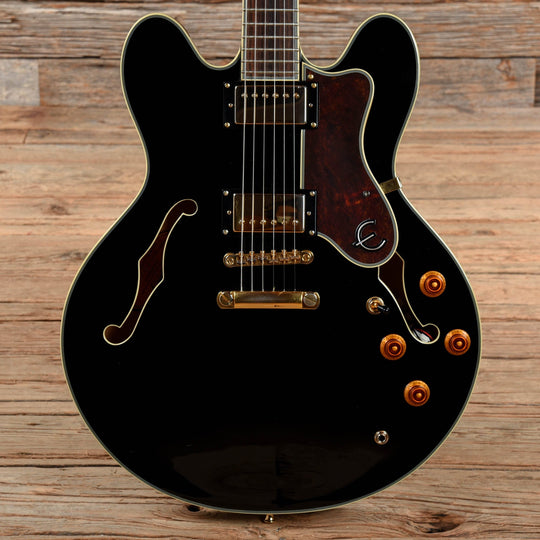 Epiphone Sheraton II Black 2007 Electric Guitars / Semi-Hollow