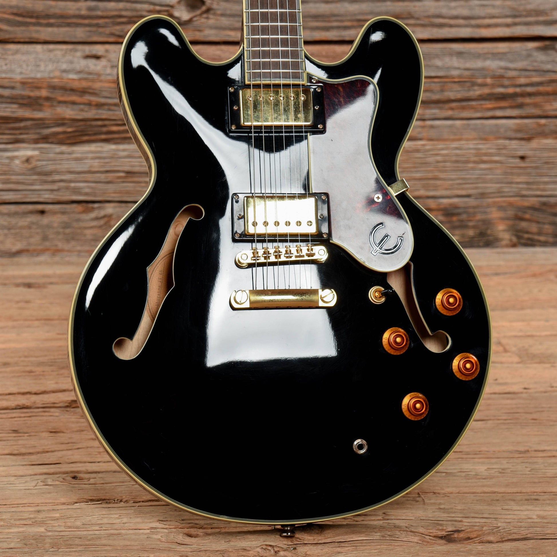 Epiphone Sheraton II Ebony 2014 Electric Guitars / Semi-Hollow