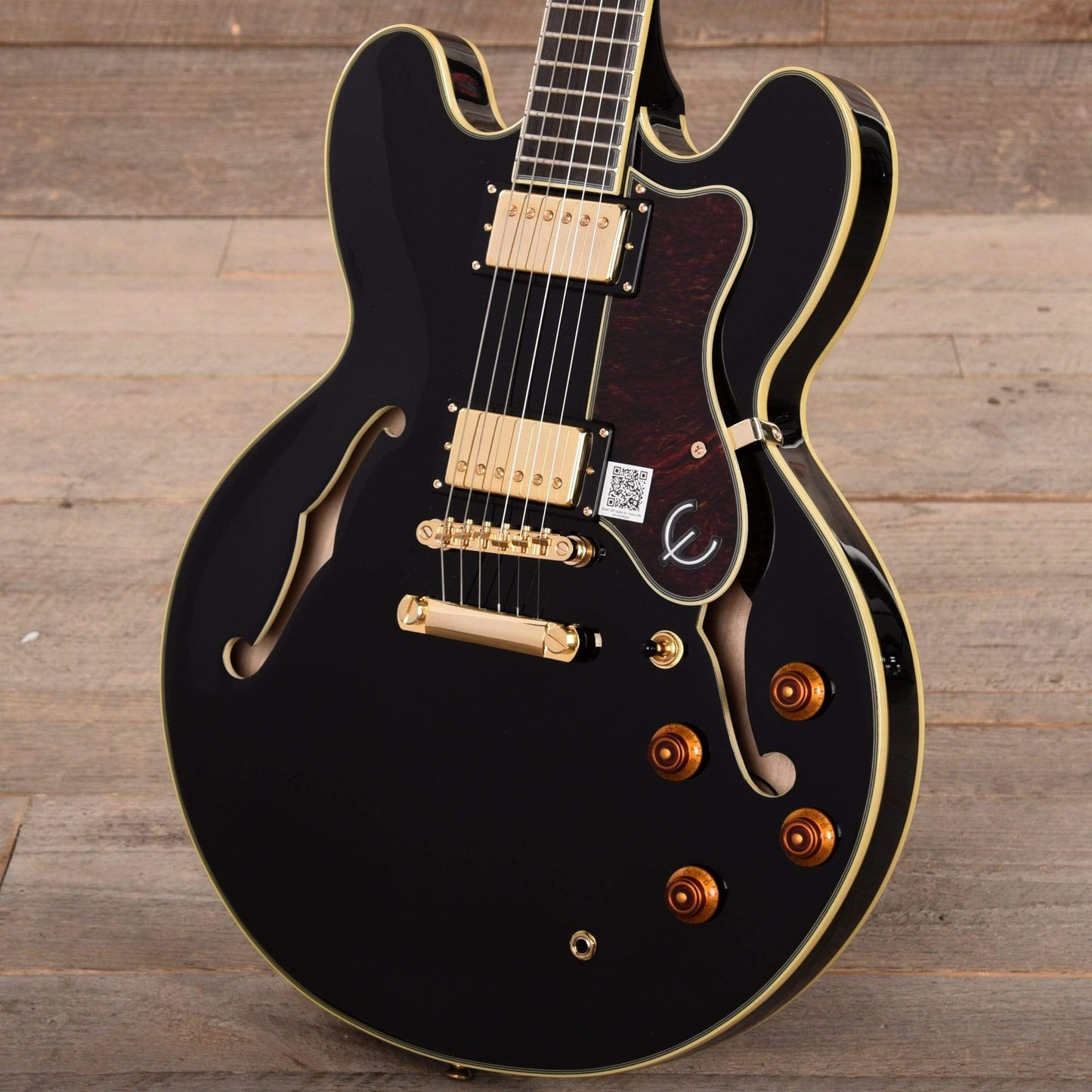 Epiphone Sheraton-II Ebony Electric Guitars / Semi-Hollow