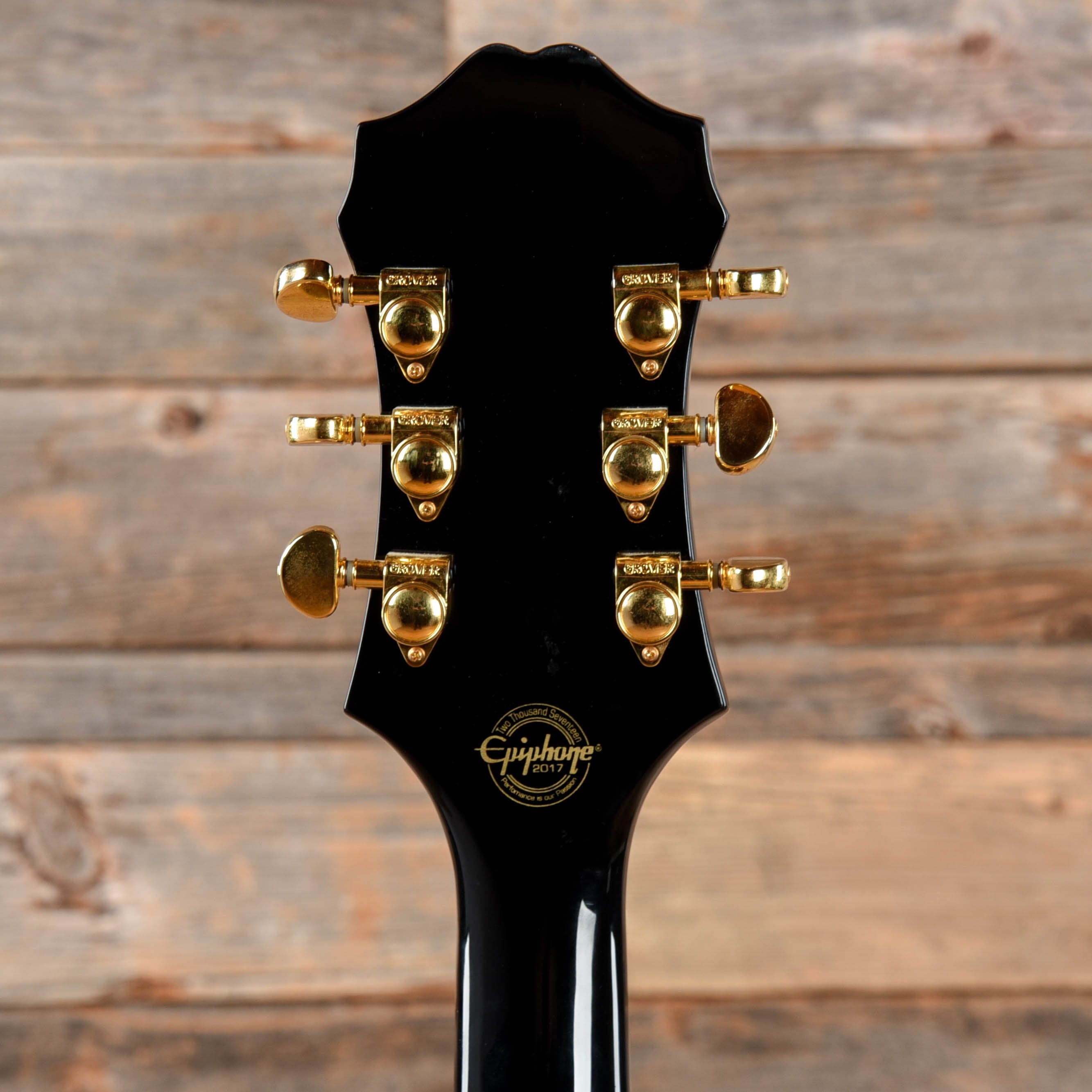 Epiphone Sheraton II Pro Ebony 2016 Electric Guitars / Semi-Hollow