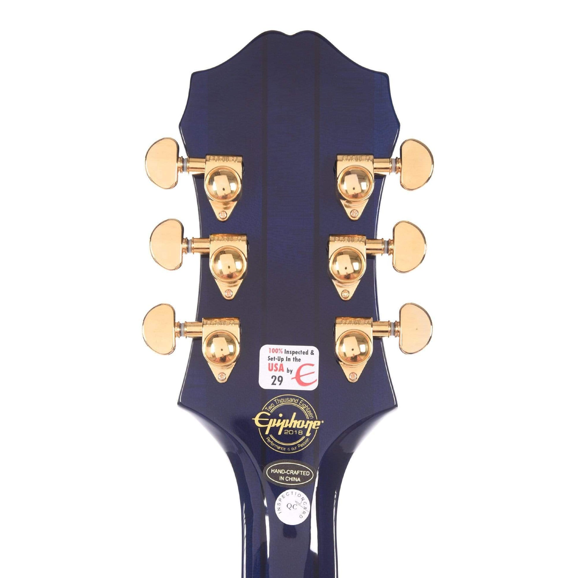 Epiphone Sheraton-II Pro Midnight Sapphire w/ProBuckers & Coil-Tap Electric Guitars / Semi-Hollow