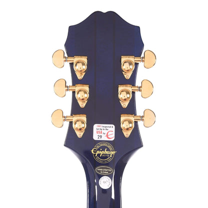 Epiphone Sheraton-II Pro Midnight Sapphire w/ProBuckers & Coil-Tap Electric Guitars / Semi-Hollow