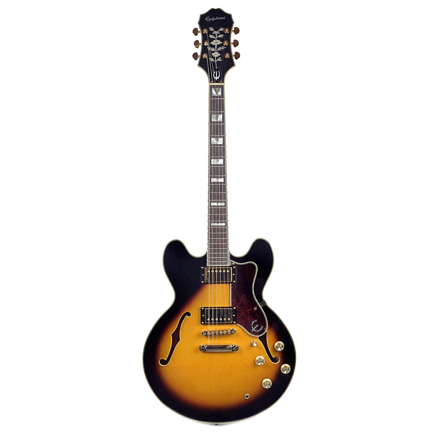 Epiphone Sheraton-II Pro Vintage Sunburst GH w/ProBuckers & Coil-Tap Electric Guitars / Semi-Hollow
