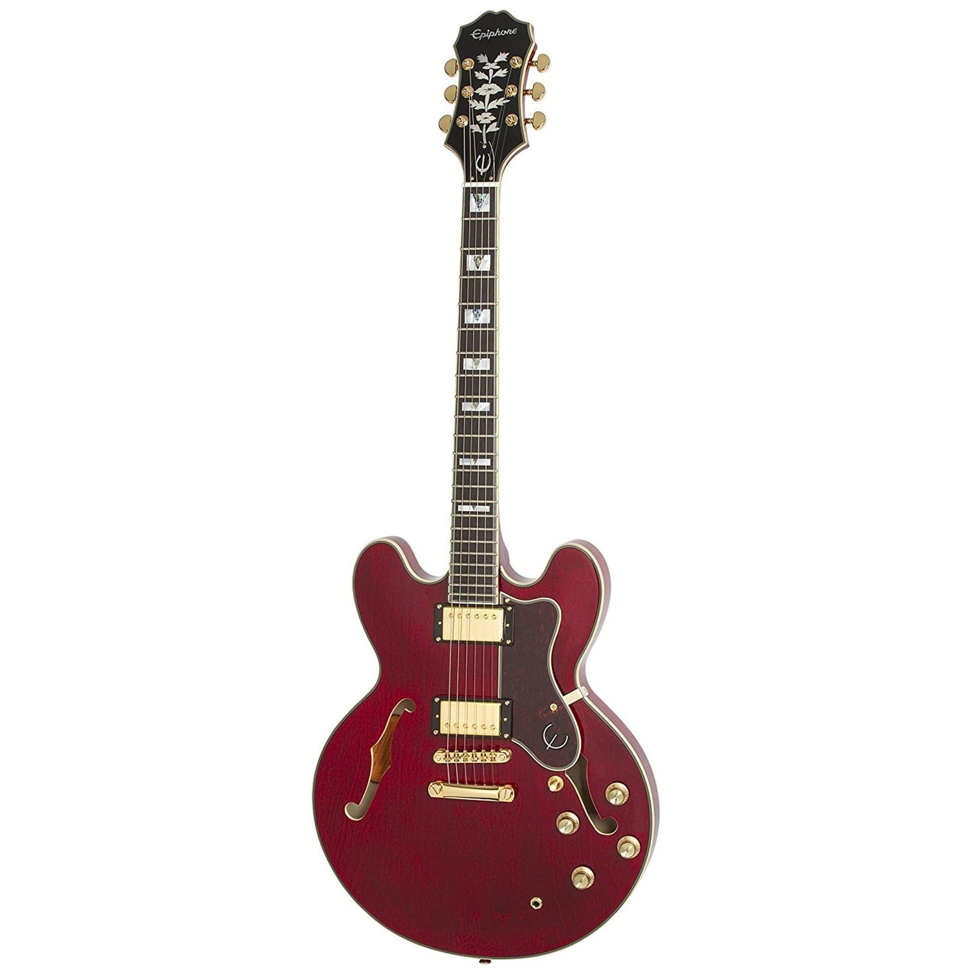 Epiphone Sheraton-II Pro Wine Red Bundle W/ Hardshell Case Electric Guitars / Semi-Hollow
