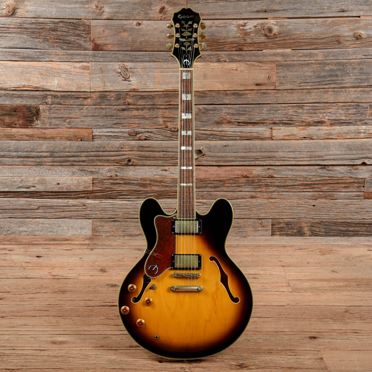 Epiphone Sheraton II Sunburst 2007 LEFTY Electric Guitars / Semi-Hollow