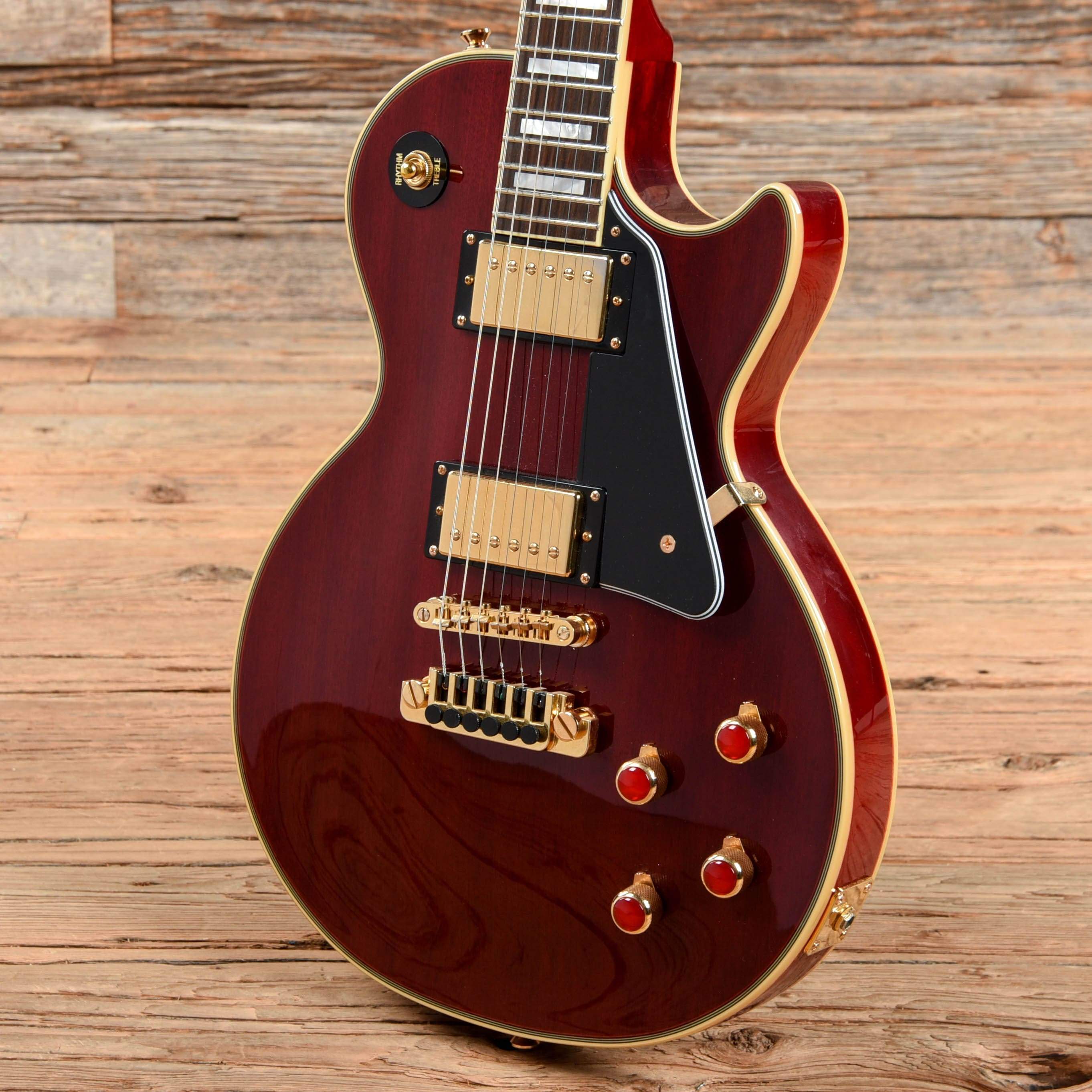 ギター Epiphone Les Paul 100 CUSTOM SHOP Epiphone Les Paul Custom 100th Anniversary Outfit, Cherry - Box