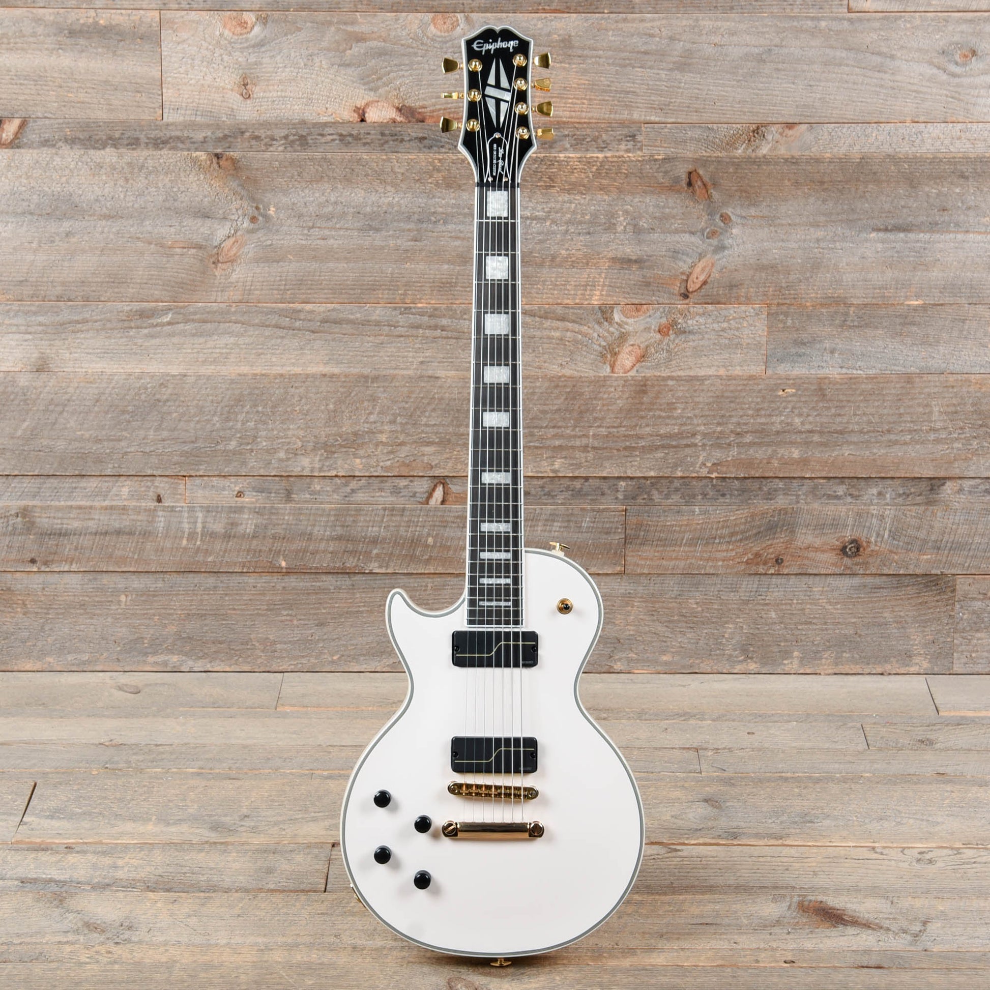 Epiphone Artist Matt Heafy Les Paul Custom Origins LEFTY 7-String Bone White Electric Guitars / Solid Body