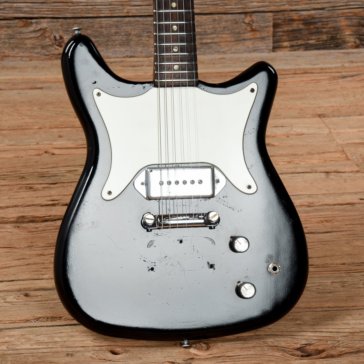 Epiphone Coronet Black Refin 1966 Electric Guitars / Solid Body