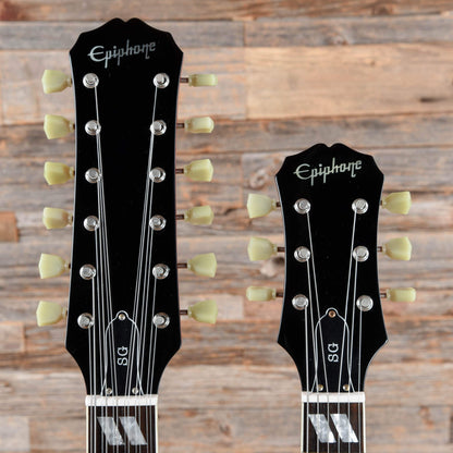 Epiphone G-1275 Double Neck Cherry 2004 Electric Guitars / Solid Body