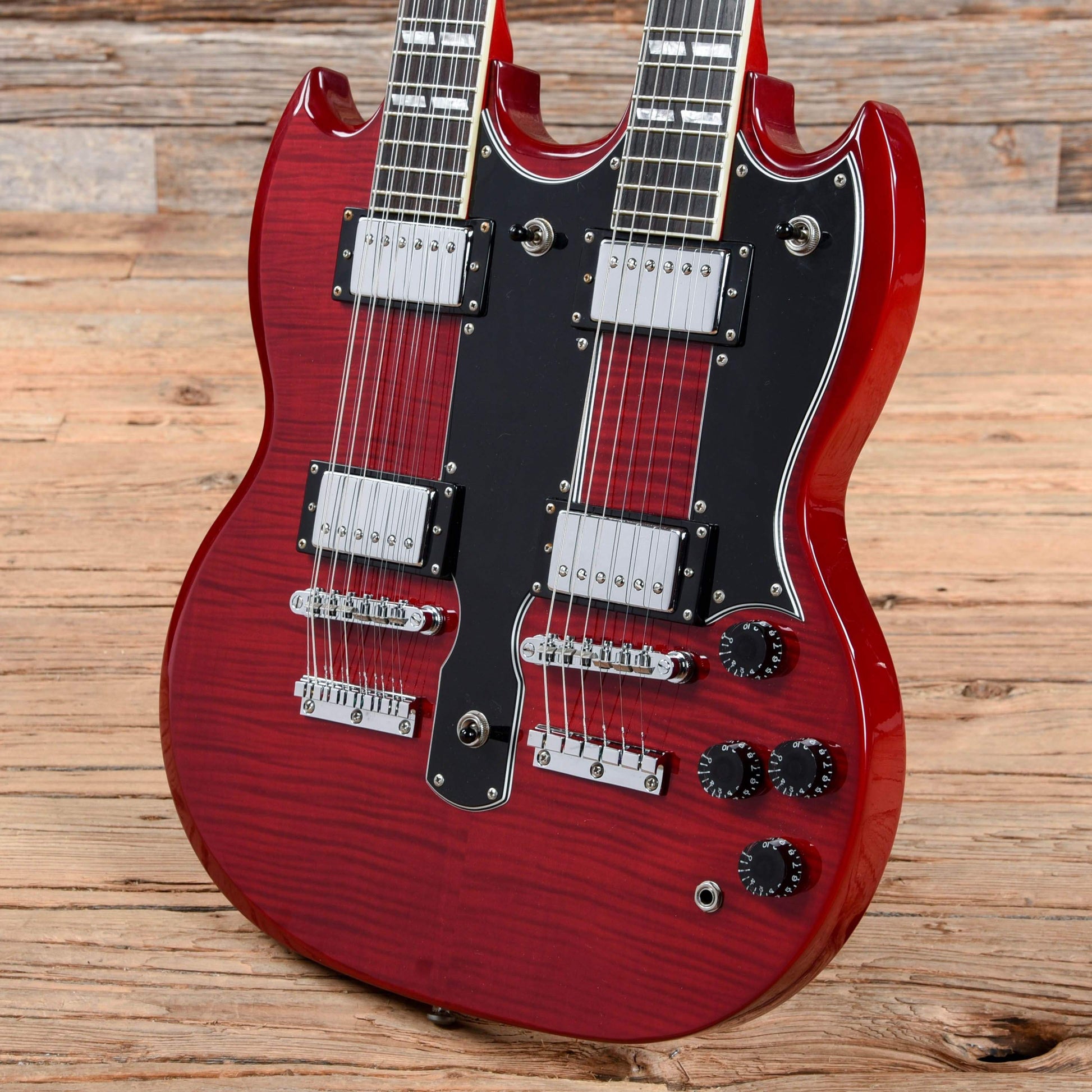 Epiphone G-1275 Double Neck Cherry 2004 Electric Guitars / Solid Body