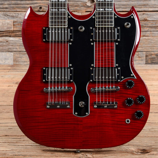 Epiphone G-1275 Double Neck Cherry 2004 Electric Guitars / Solid Body