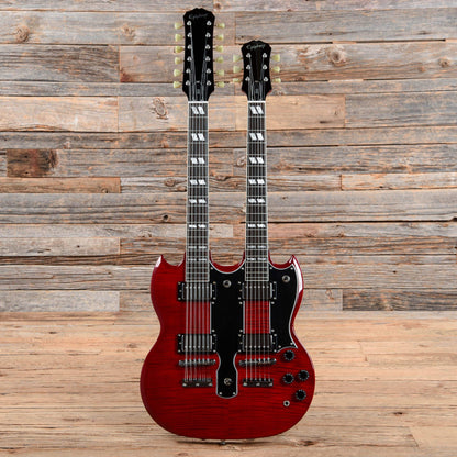 Epiphone G-1275 Double Neck Cherry 2004 Electric Guitars / Solid Body