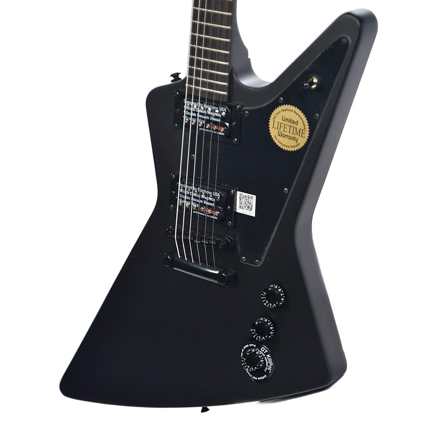 Epiphone Goth 1958 Explorer Pitch Black Electric Guitars / Solid Body