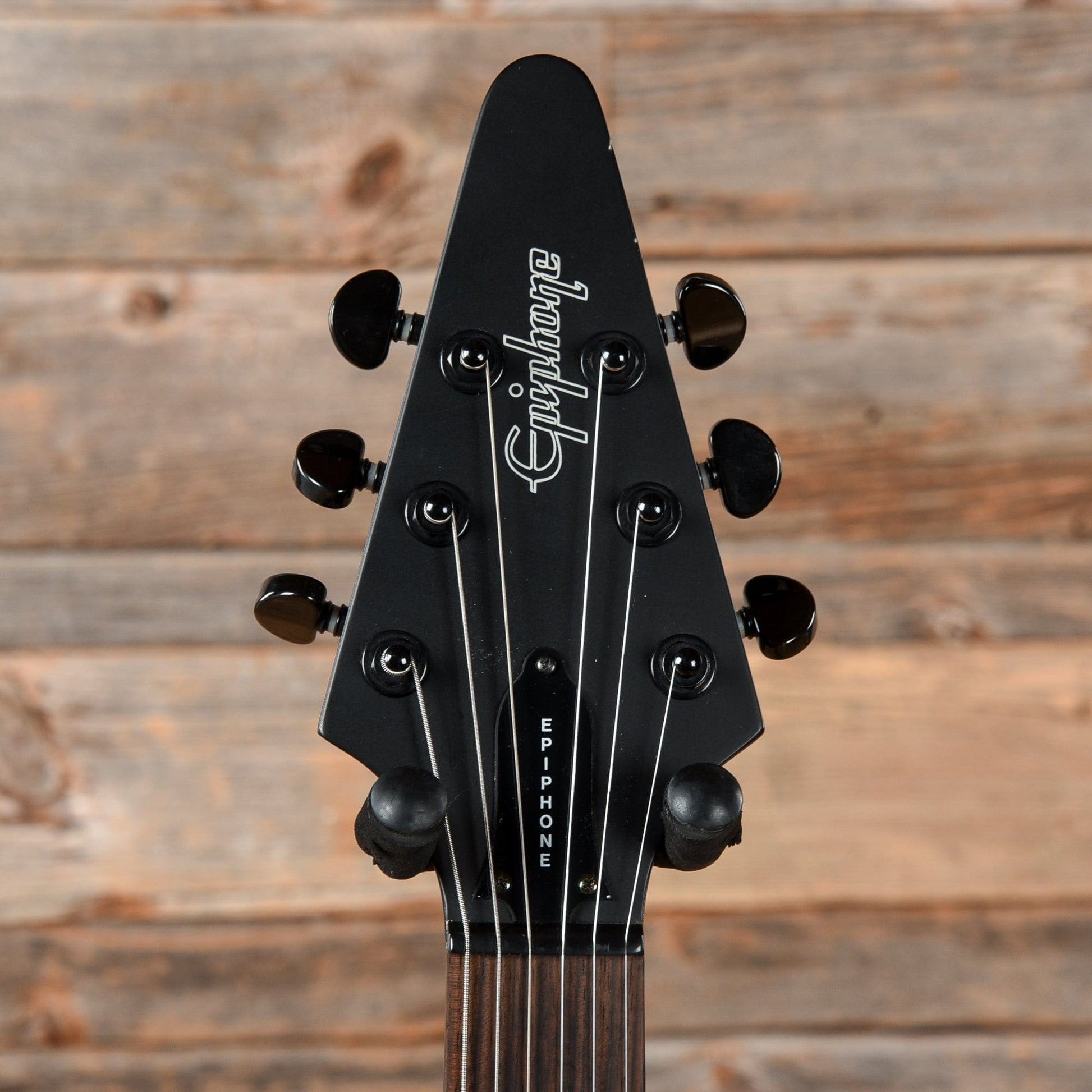 Epiphone Goth '58 Flying V Satin Black Electric Guitars / Solid Body