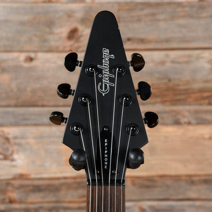 Epiphone Goth '58 Flying V Satin Black Electric Guitars / Solid Body