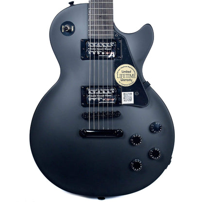 Epiphone Goth Les Paul Studio Pitch Black Electric Guitars / Solid Body