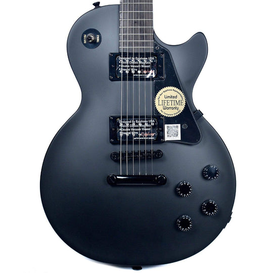 Epiphone Goth Les Paul Studio Pitch Black Electric Guitars / Solid Body