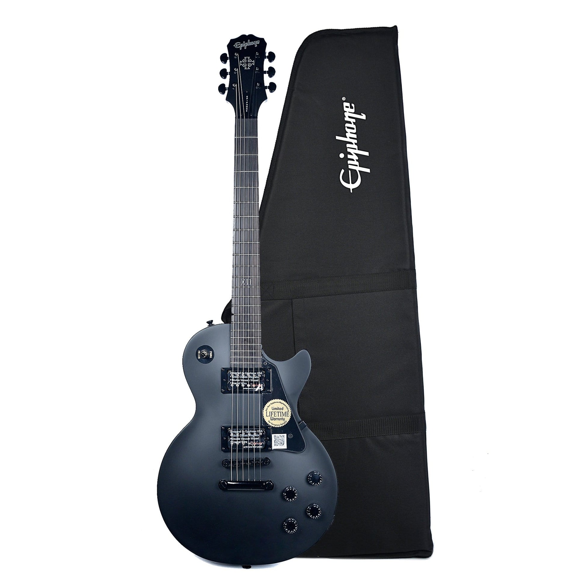 Epiphone Goth LP Studio Pitch Black BH w/KillPot w/Premium Gig Bag Electric Guitars / Solid Body