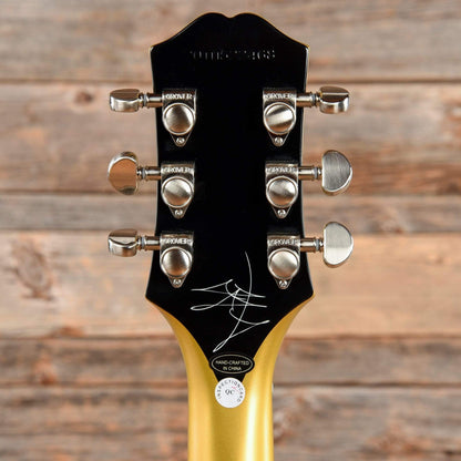 Epiphone Jared James Nichols "Gold Glory" Les Paul Custom Double Gold Vintage Aged 2020 Electric Guitars / Solid Body