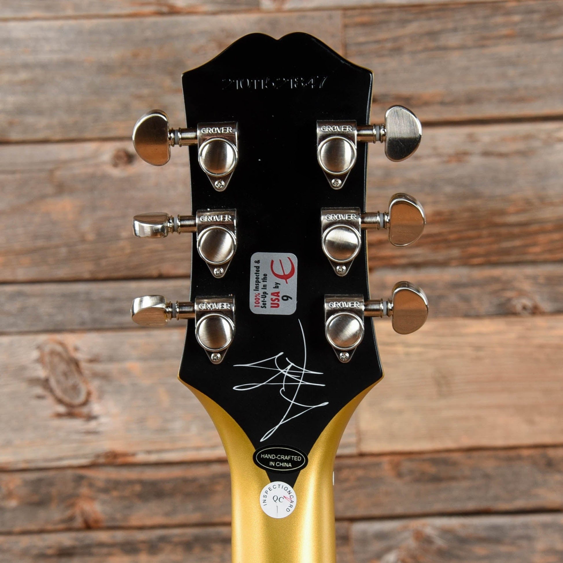 Epiphone Jared James Nichols "Gold Glory" Les Paul Custom Gold 2021 Electric Guitars / Solid Body