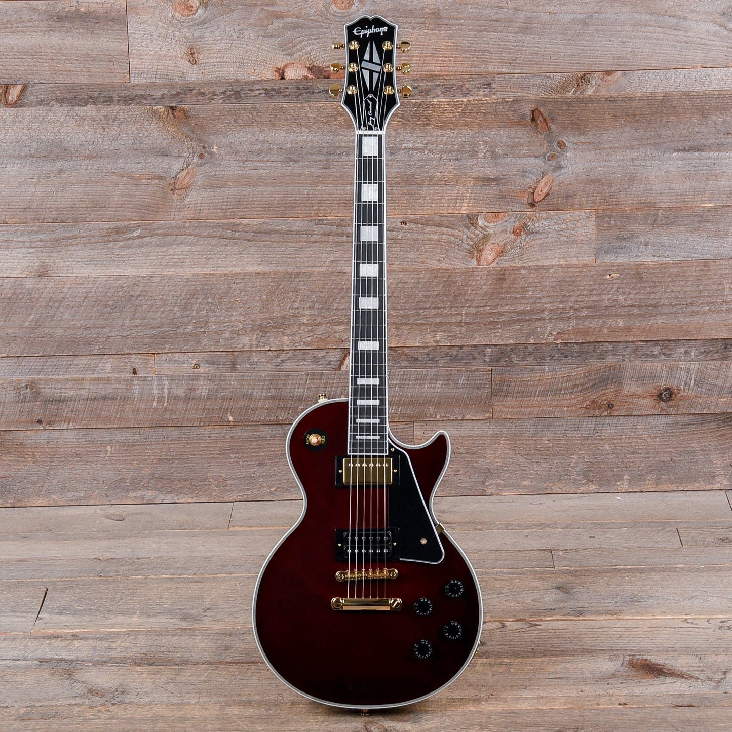 Epiphone Jerry Cantrell Signature "Wino" Les Paul Custom Wine Red Electric Guitars / Solid Body