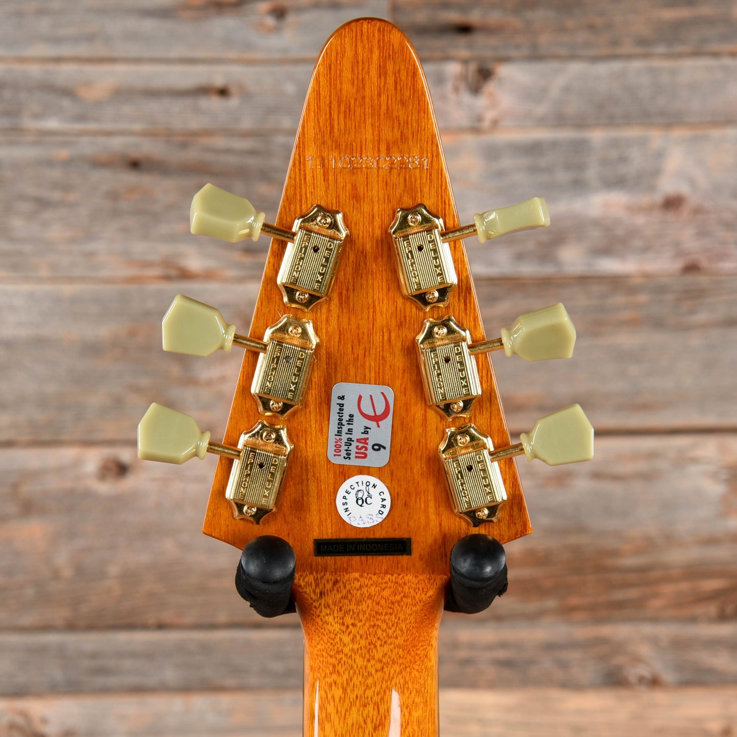 Epiphone Joe Bonamassa Signature '58 "Amos" Korina Flying V Natural 2017 Electric Guitars / Solid Body