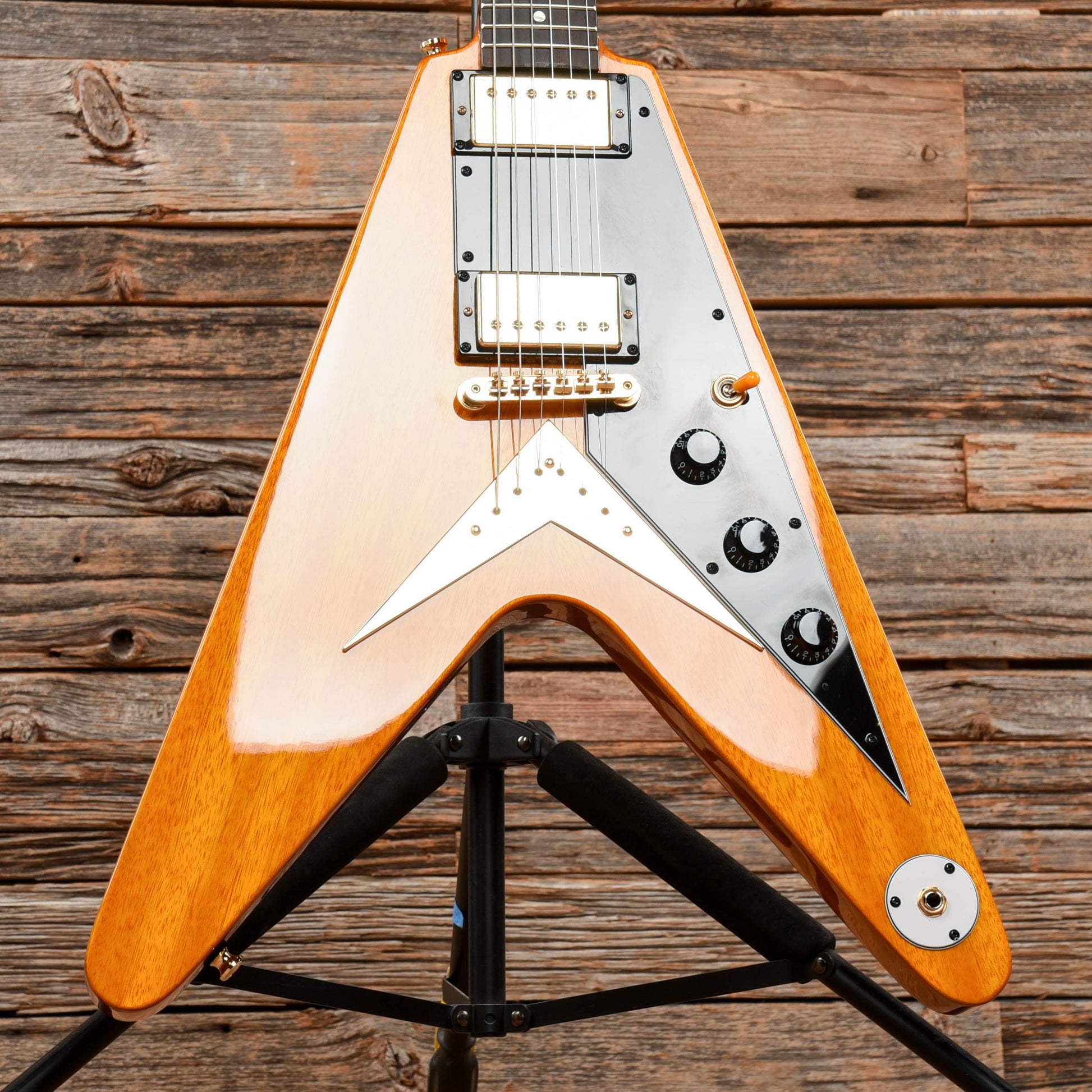 Epiphone Joe Bonamassa Signature '58 "Amos" Korina Flying V Natural 2017 Electric Guitars / Solid Body