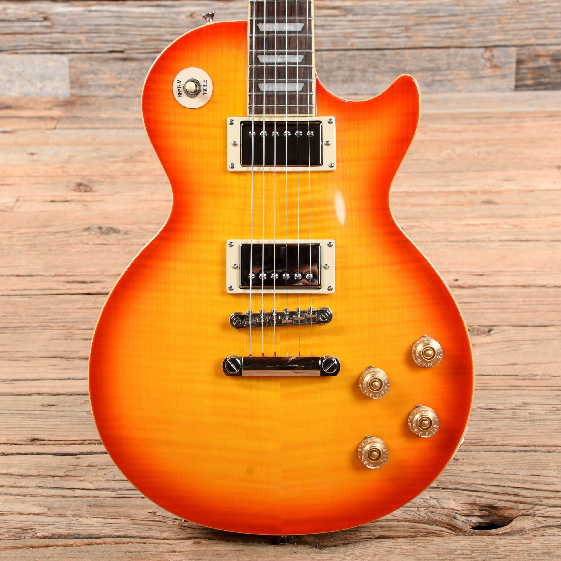 Epiphone Les Paul 1960 Tribute Plus Faded Cherry Sunburst 2015 Electric Guitars / Solid Body