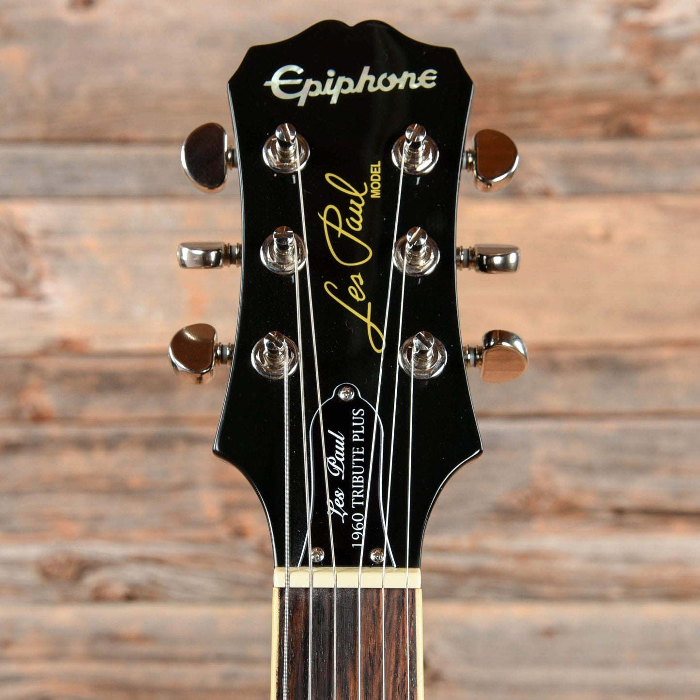 Epiphone Les Paul 1960 Tribute Plus Translucent Black 2015 Electric Guitars / Solid Body