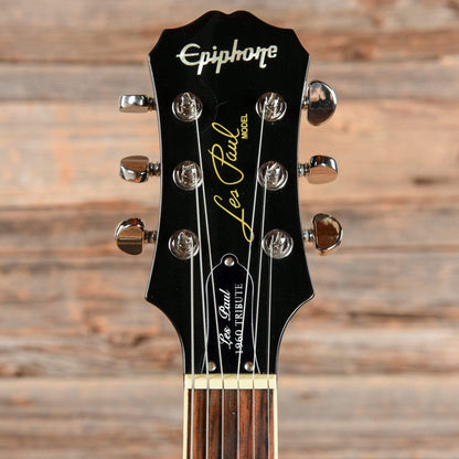 Epiphone Les Paul 1960 Tribute Plus Transparent Black 2012 Electric Guitars / Solid Body