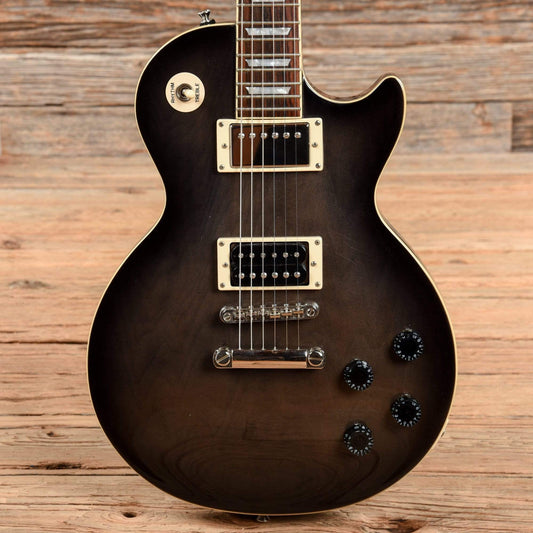 Epiphone Les Paul 1960 Tribute Plus Transparent Black 2012 Electric Guitars / Solid Body