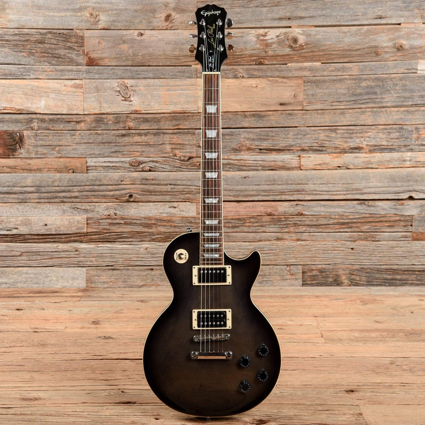 Epiphone Les Paul 1960 Tribute Plus Transparent Black 2012 Electric Guitars / Solid Body