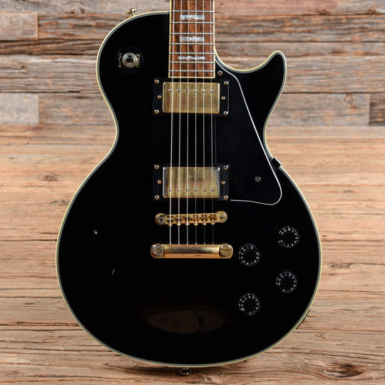 Epiphone Les Paul Custom Black 2002 Electric Guitars / Solid Body