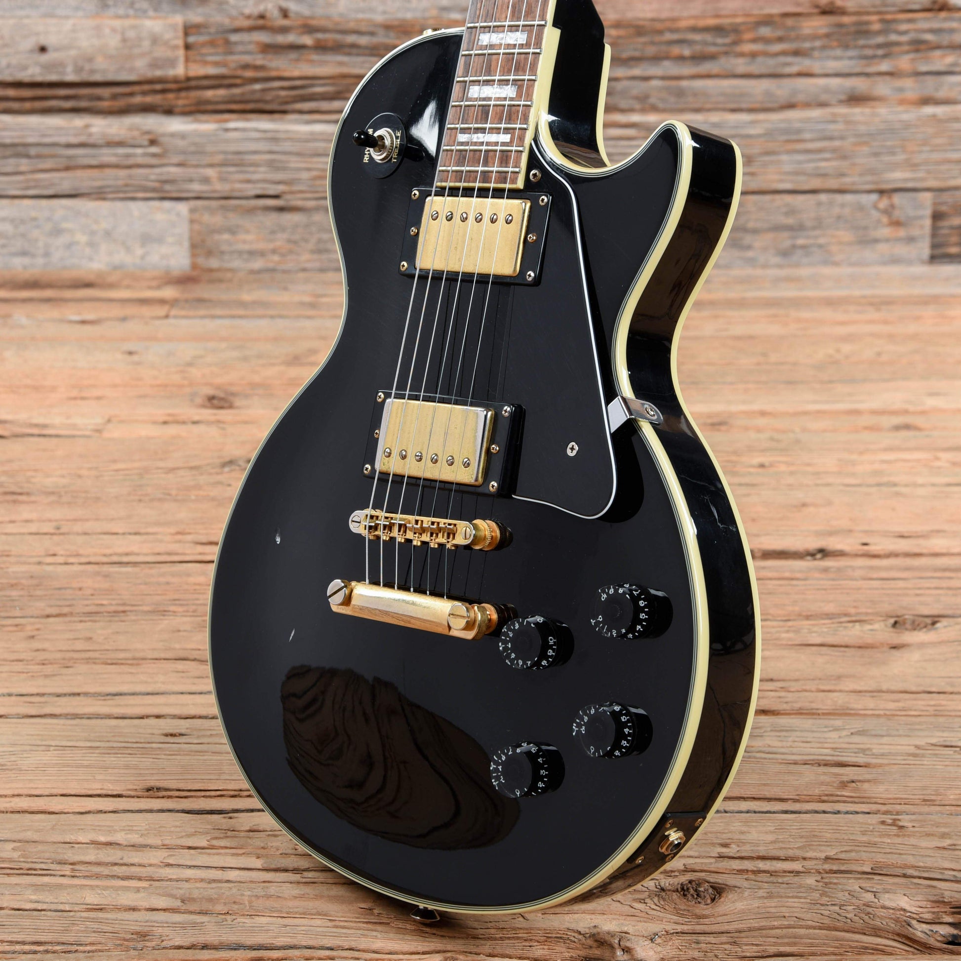 Epiphone Les Paul Custom Black 2002 Electric Guitars / Solid Body