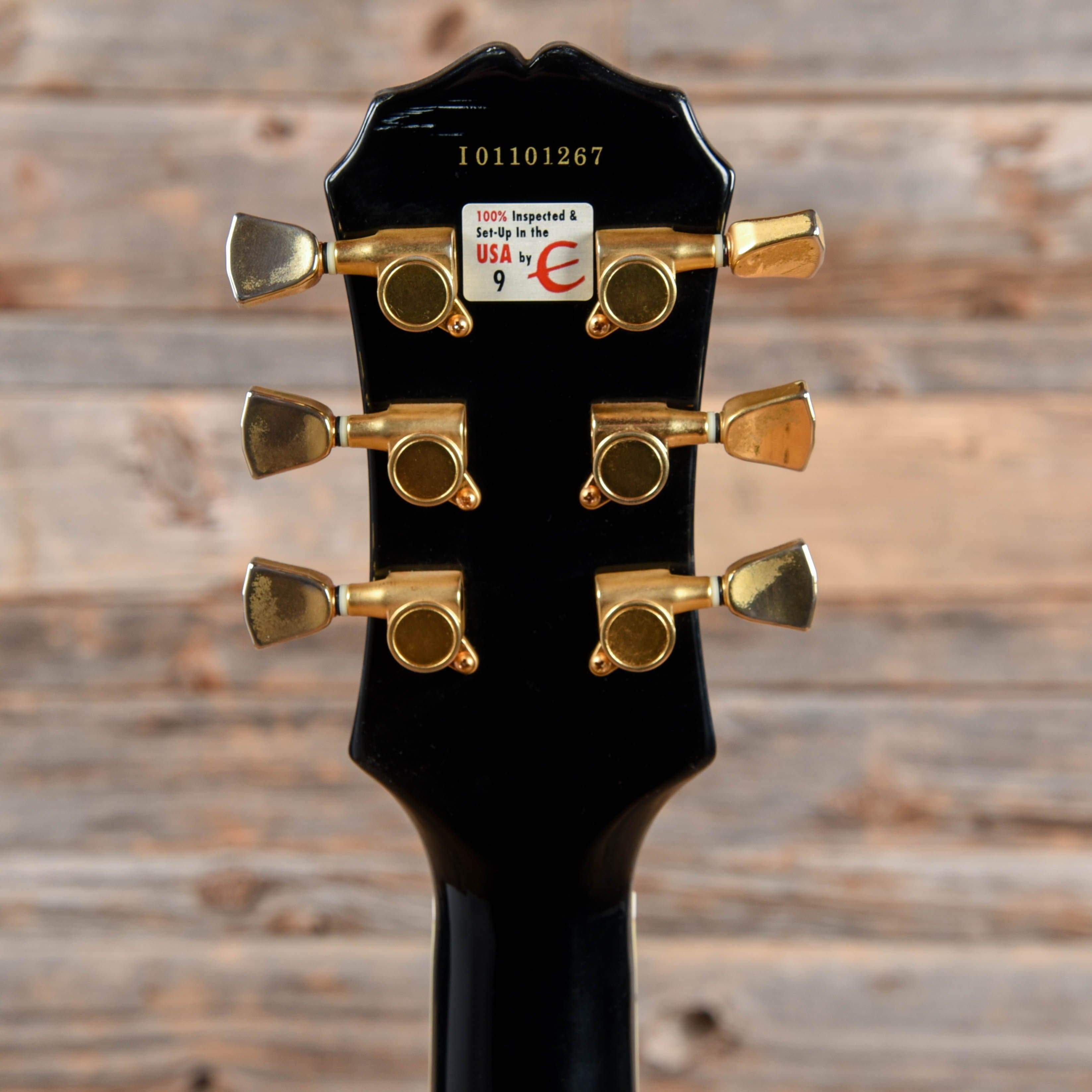 Epiphone Les Paul Custom Black 2002 Electric Guitars / Solid Body