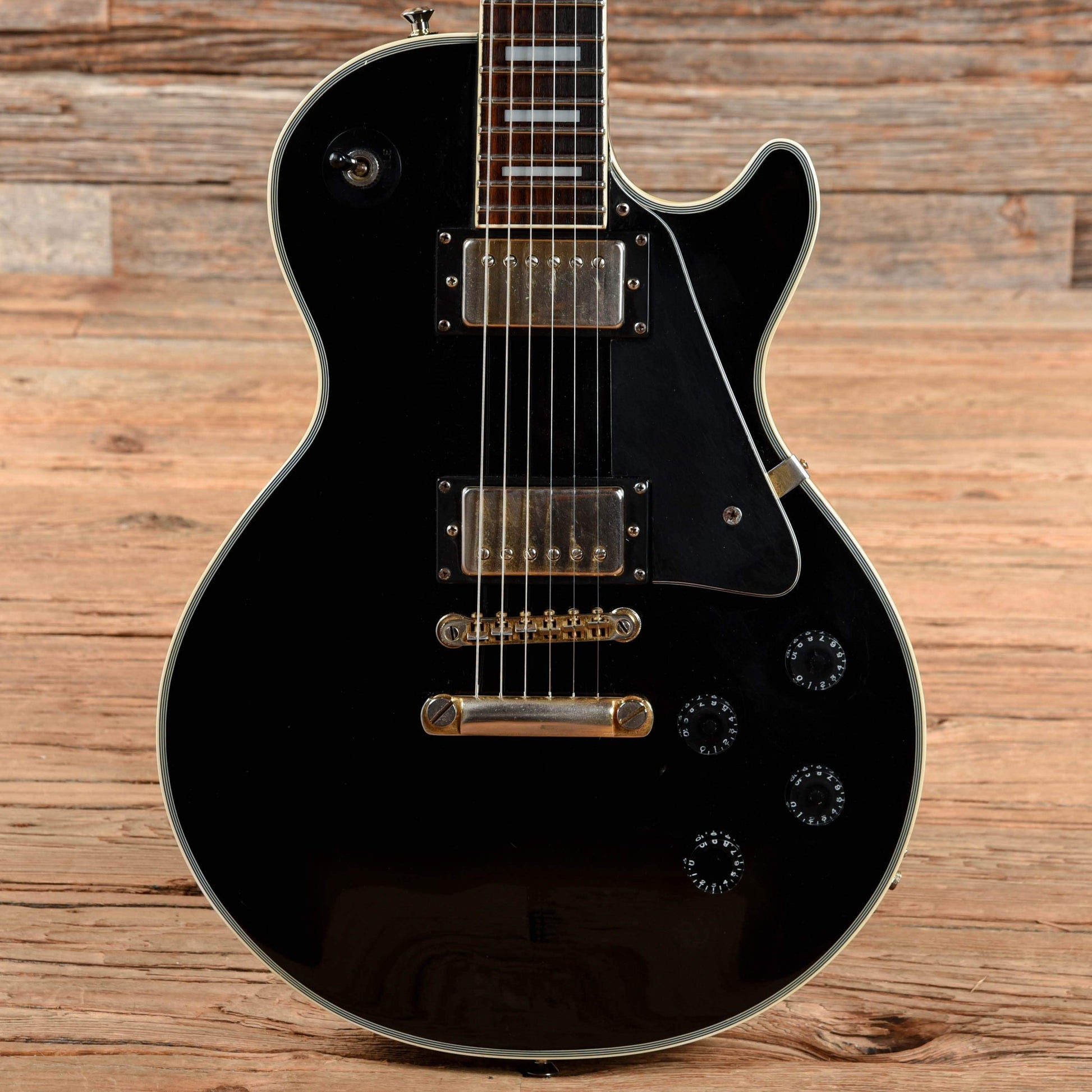 Epiphone Les Paul Custom Ebony 2005 Electric Guitars / Solid Body