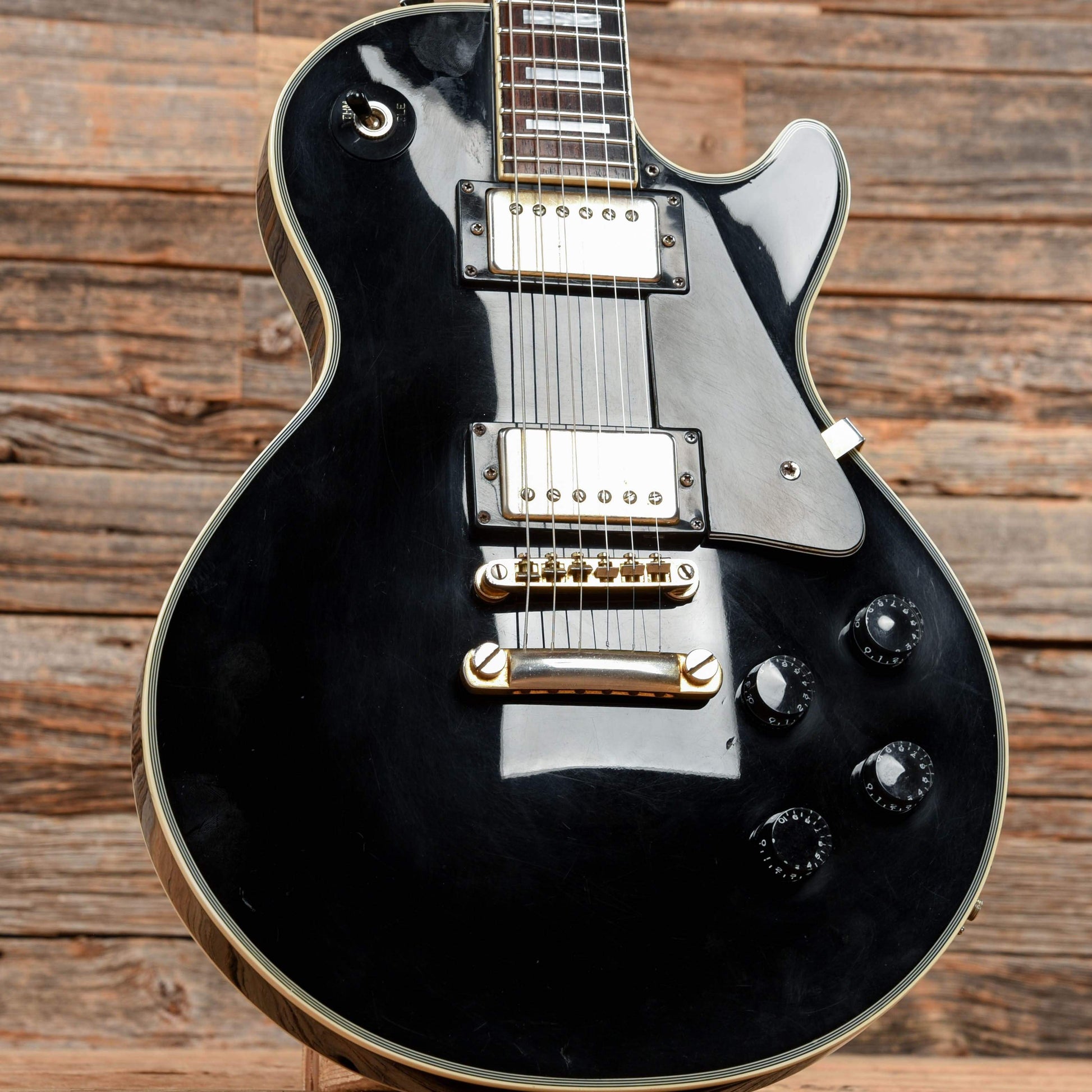 Epiphone Les Paul Custom Ebony 2005 Electric Guitars / Solid Body