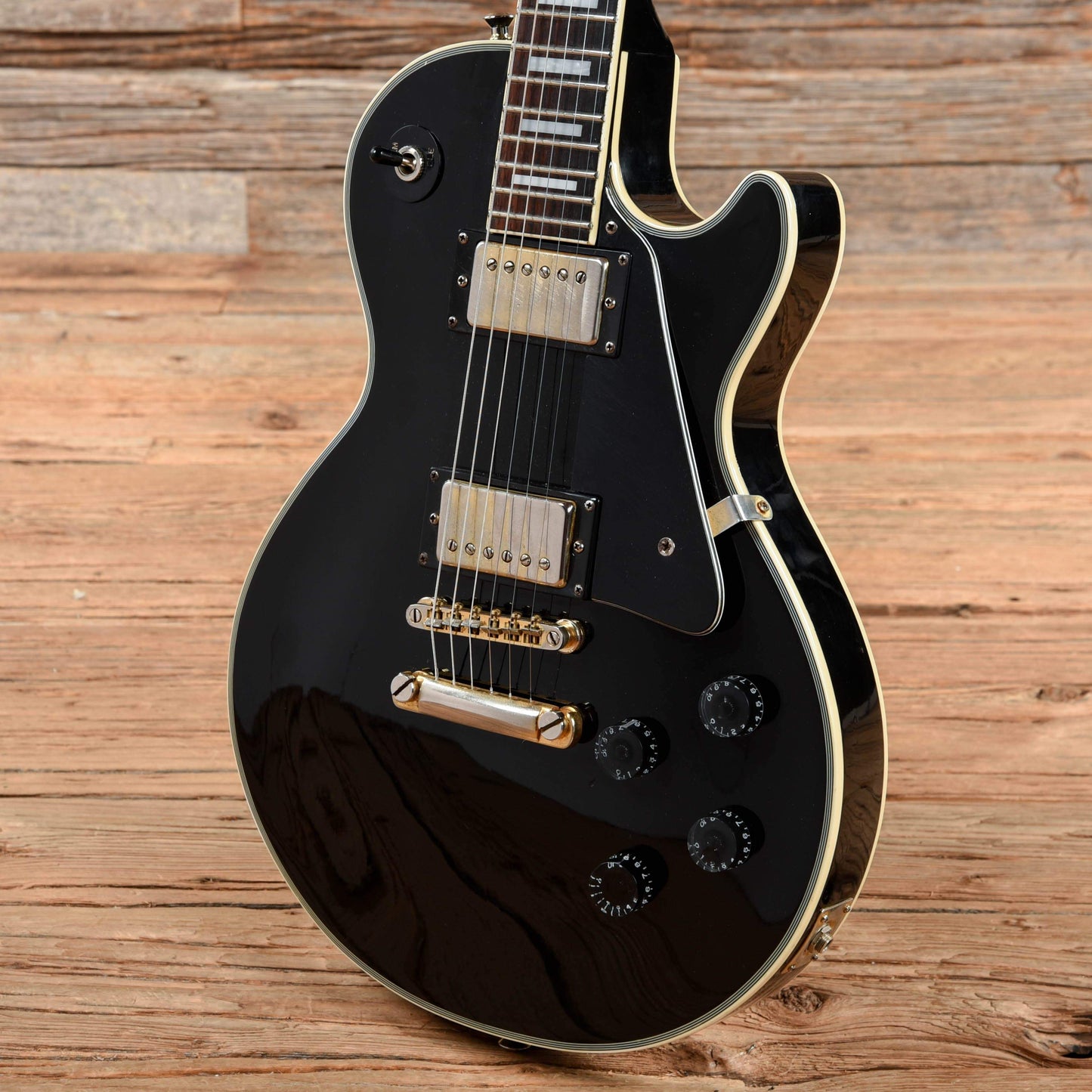 Epiphone Les Paul Custom Ebony 2005 Electric Guitars / Solid Body