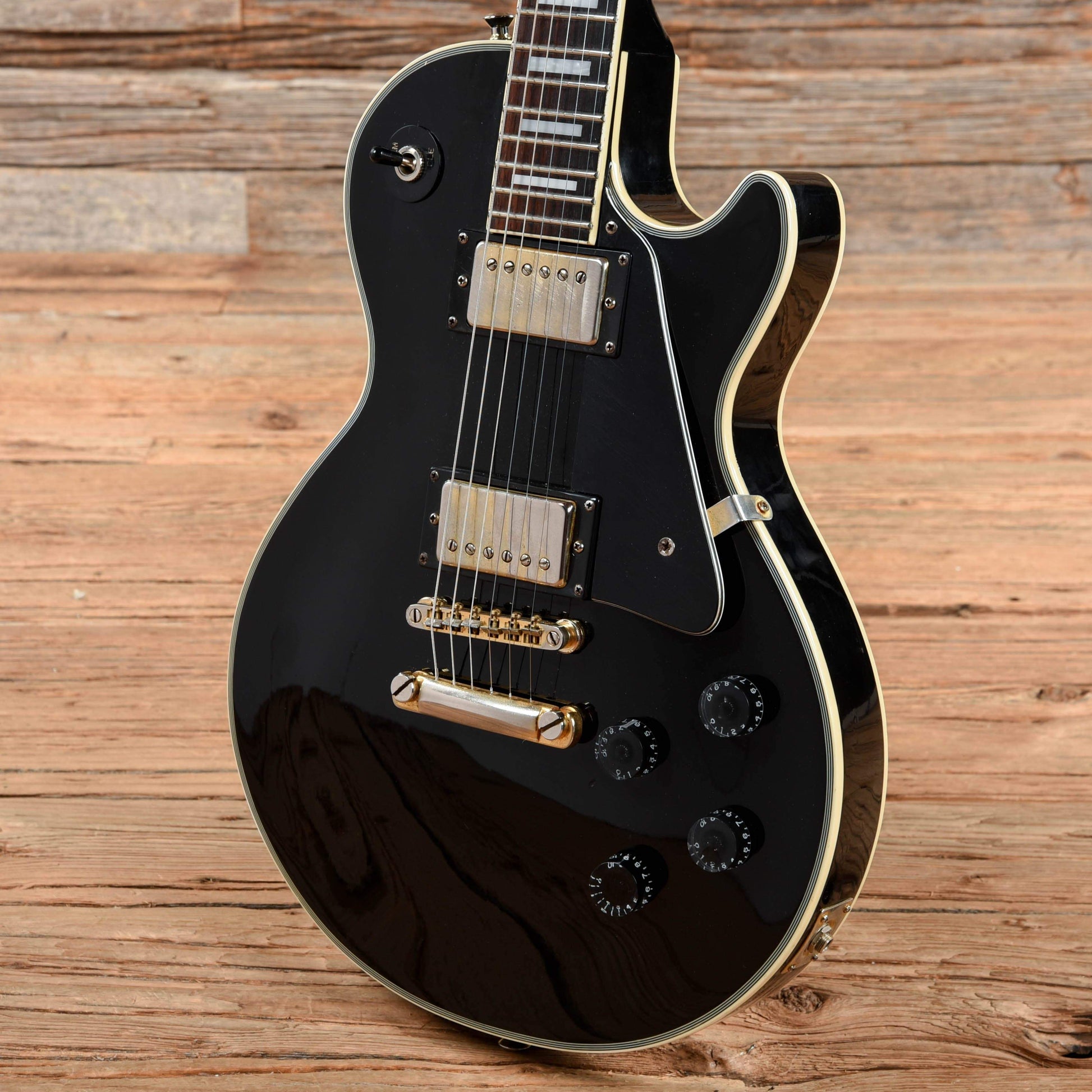 Epiphone Les Paul Custom Ebony 2005 Electric Guitars / Solid Body