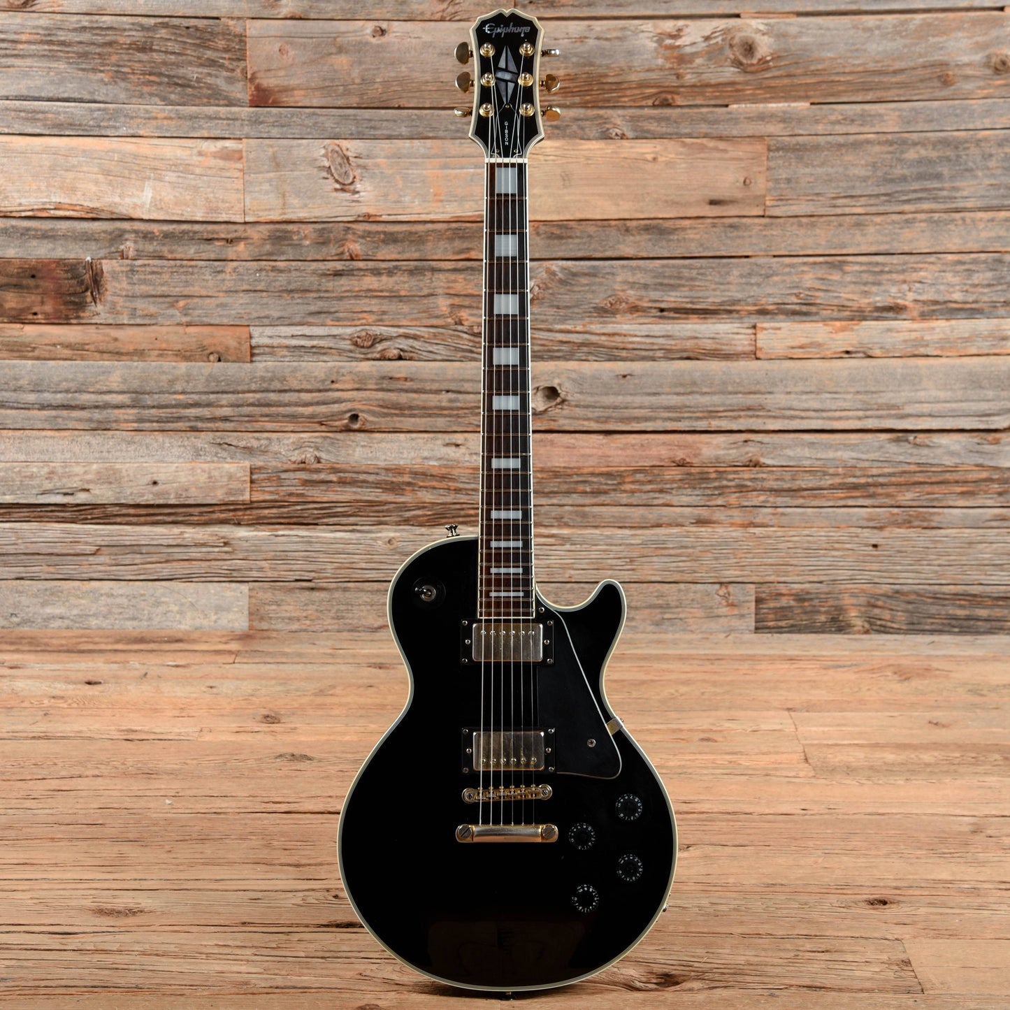 Epiphone Les Paul Custom Ebony 2005 Electric Guitars / Solid Body