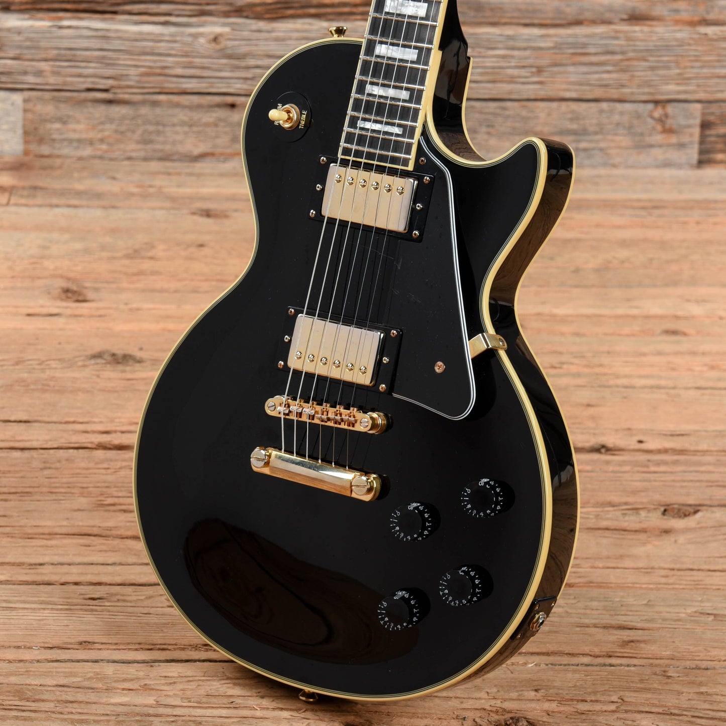 Epiphone Les Paul Custom Ebony 2018 Electric Guitars / Solid Body
