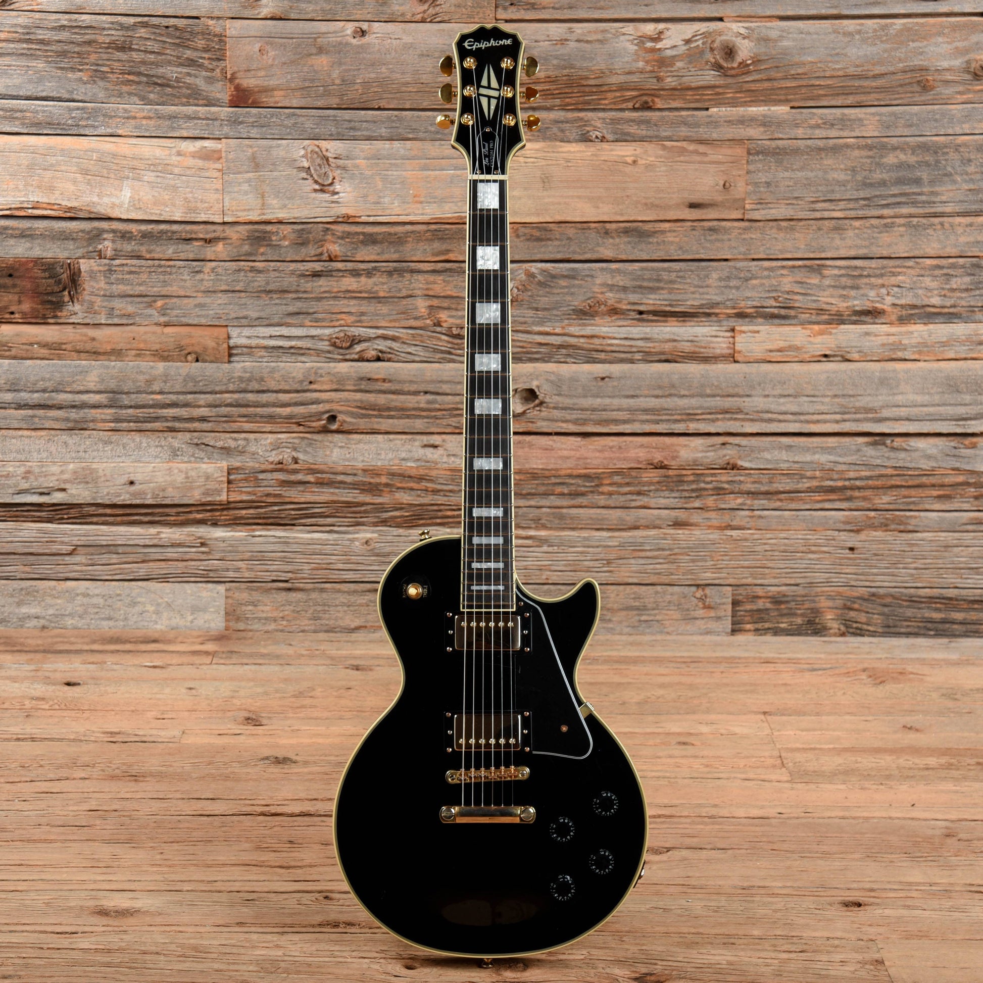Epiphone Les Paul Custom Ebony 2018 Electric Guitars / Solid Body