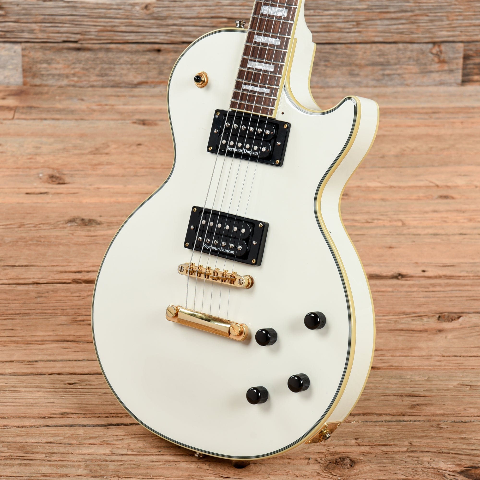 Epiphone Les Paul Custom Pro Alpine White 2005 Electric Guitars / Solid Body