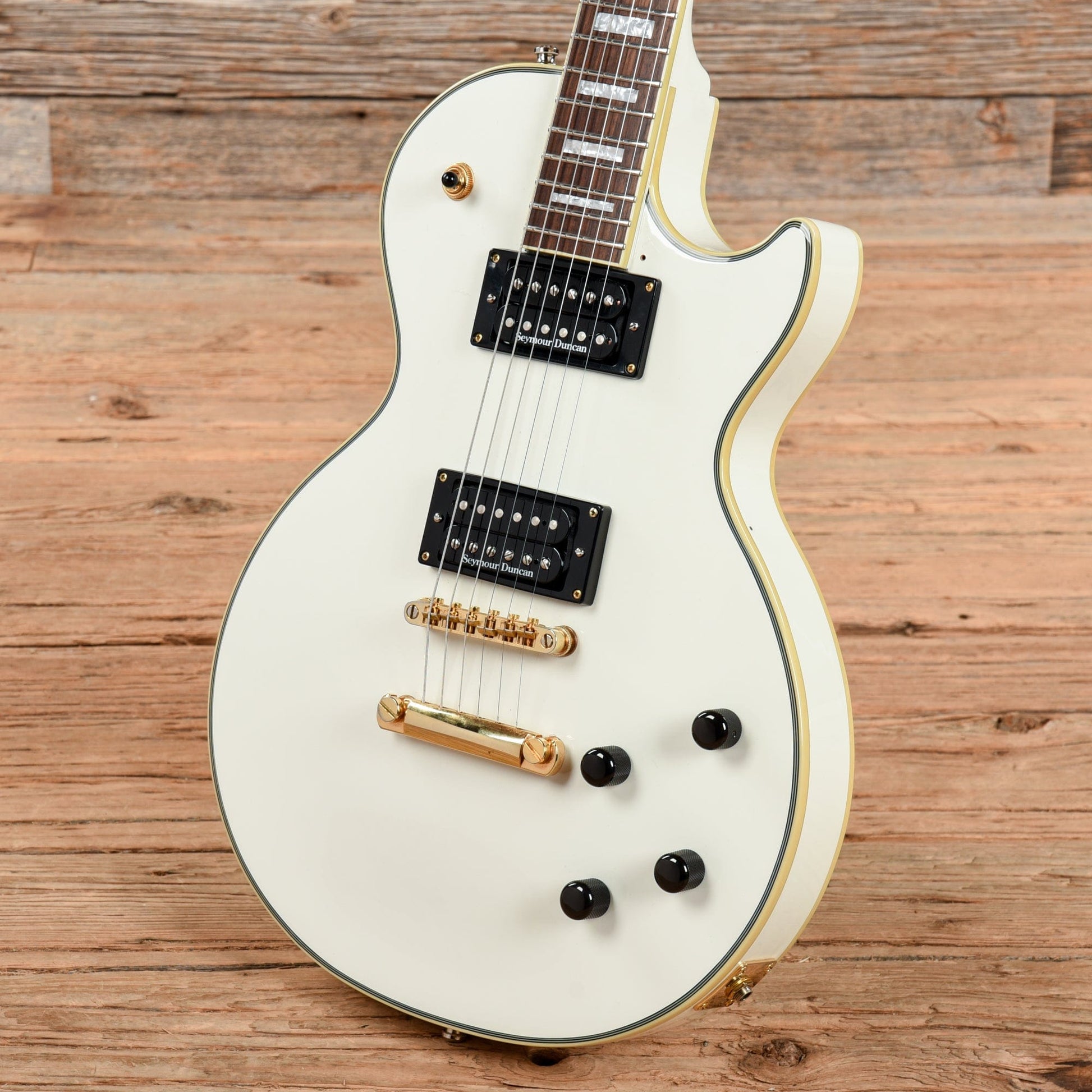 Epiphone Les Paul Custom Pro Alpine White 2005 Electric Guitars / Solid Body