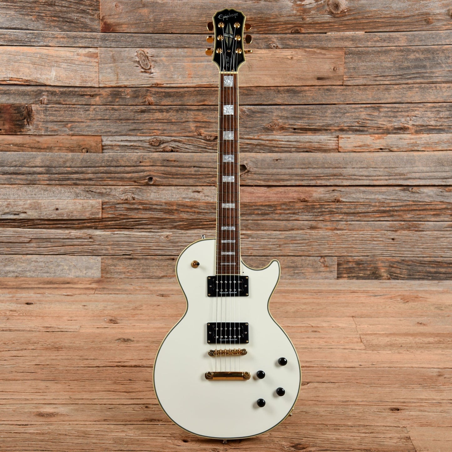 Epiphone Les Paul Custom Pro Alpine White 2005 Electric Guitars / Solid Body