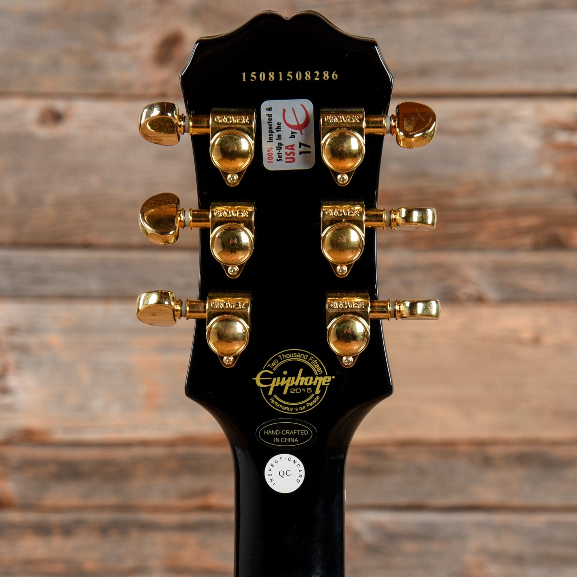 Epiphone Les Paul Custom Pro Ebony 2015 LEFTY Electric Guitars / Solid Body