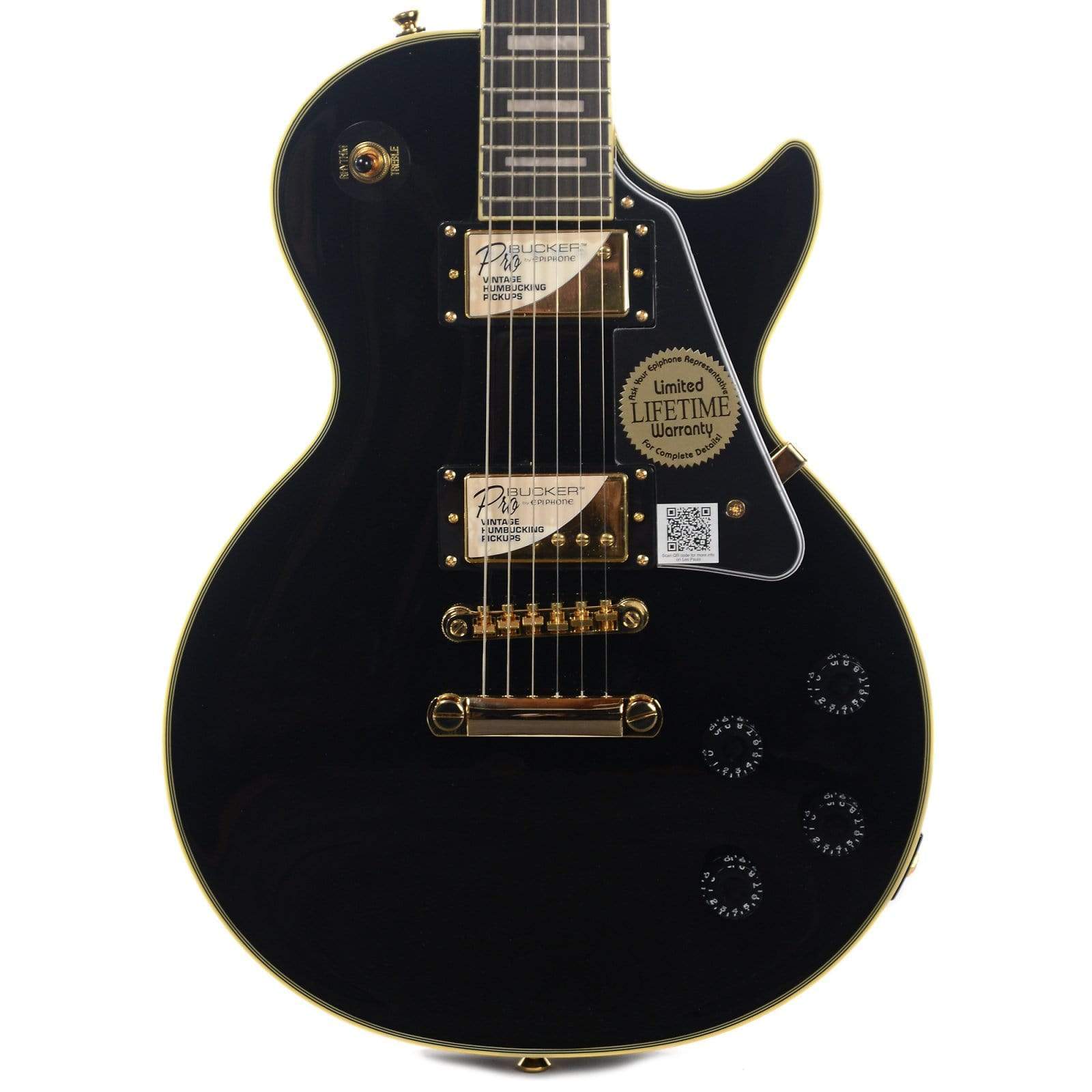 Epiphone Les Paul Custom Pro Ebony Electric Guitars / Solid Body